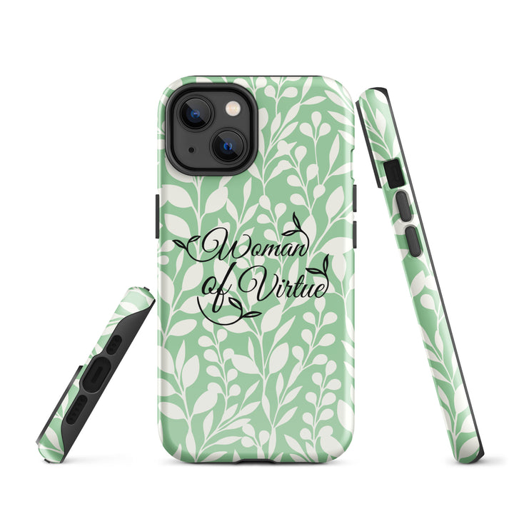 Christian Phone Case Woman of Virtue Green for iPhone® iPhone® Phone Cases   