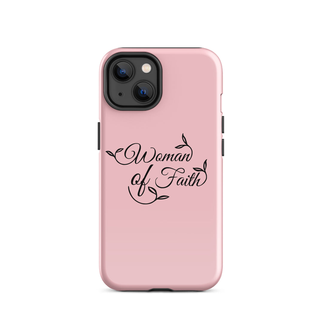 Christian Phone Case Woman of Faith Pink for iPhone® iPhone® Phone Cases Glossy iPhone 14 