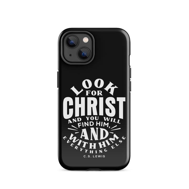 Christian Phone Case Look For Christ Black for iPhone® iPhone® Phone Cases Glossy iPhone 14 