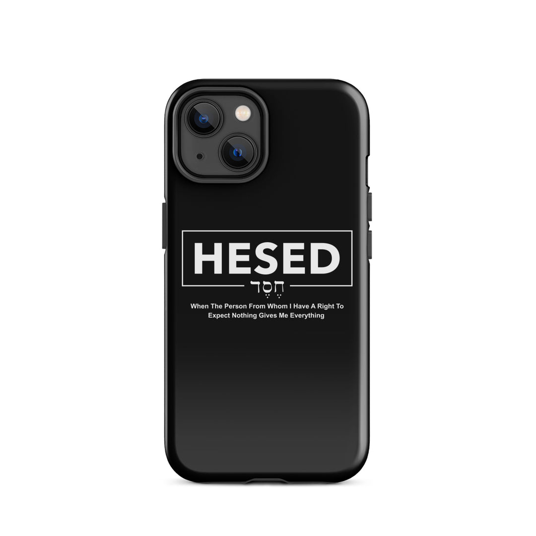 Christian Phone Case Hesed Everything Black for iPhone® iPhone® Phone Cases Glossy iPhone 14 