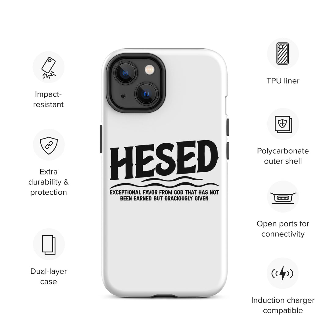 Christian Phone Case Hesed Exceptional Favor White for iPhone® iPhone® Phone Cases   