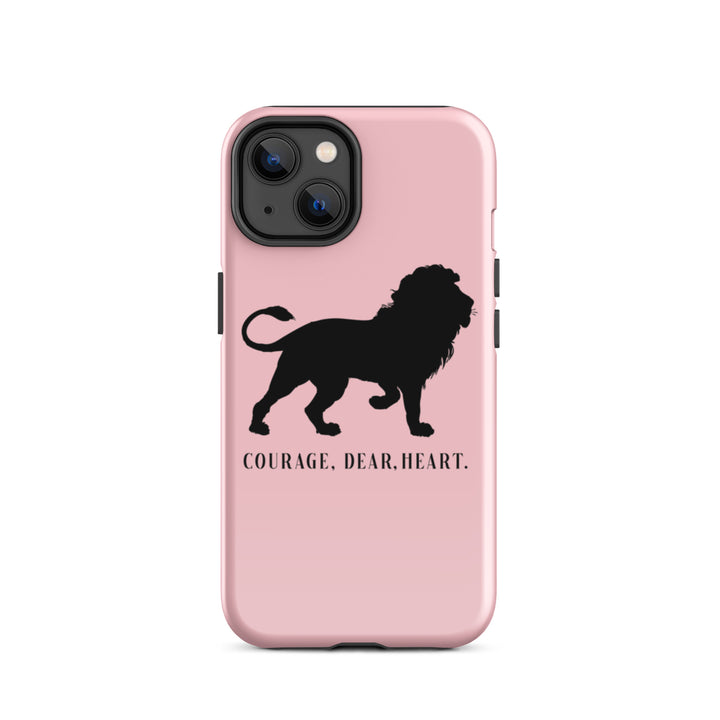 Christian Phone Case Courage Dear Heart Pink for iPhone® iPhone® Phone Cases Glossy iPhone 14 