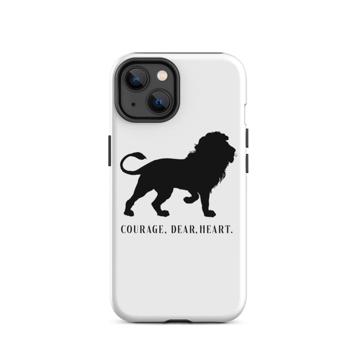 Christian Phone Case Courage Dear Heart White for iPhone® iPhone® Phone Cases Glossy iPhone 14 