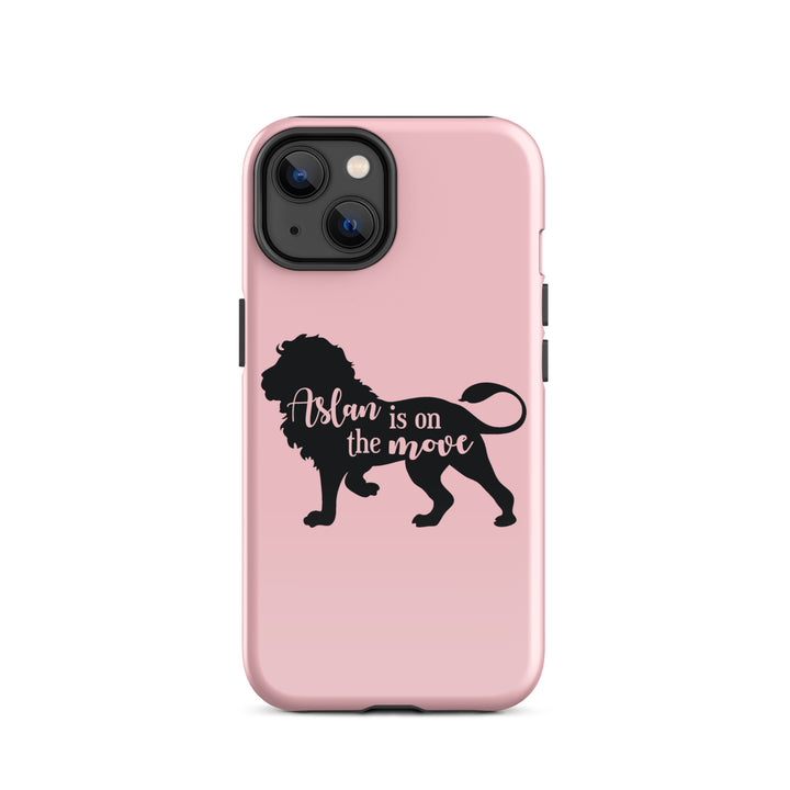 Christian Phone Case Aslan Is On Move Pink for iPhone® iPhone® Phone Cases Glossy iPhone 14 