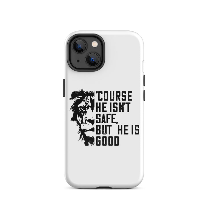 Christian Phone Case 'Course He Isn't Safe White for iPhone® iPhone® Phone Cases Glossy iPhone 14 