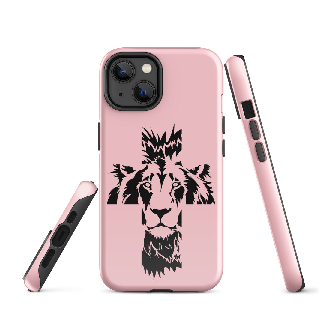 Christian Phone Case Aslan Cross Pink for iPhone® iPhone® Phone Cases   