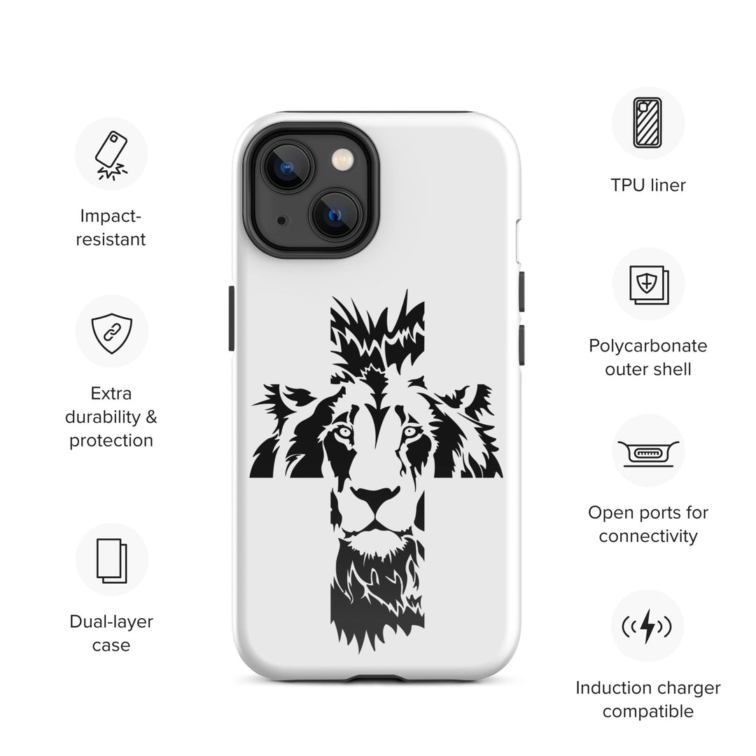 Christian Phone Case Aslan Cross White for iPhone® iPhone® Phone Cases   