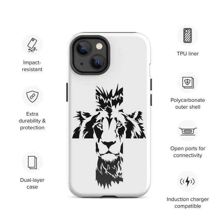 Christian Phone Case Aslan Cross White for iPhone® iPhone® Phone Cases   