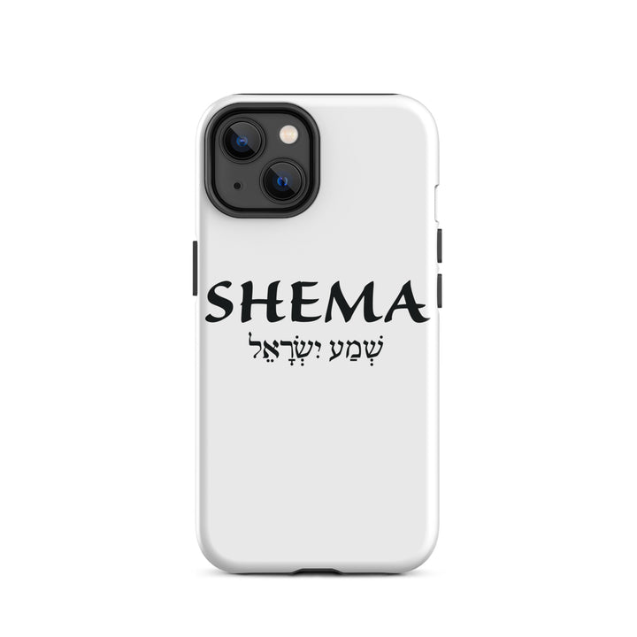 Christian Phone Case Shema Hebrew White for iPhone® iPhone® Phone Cases Glossy iPhone 14 