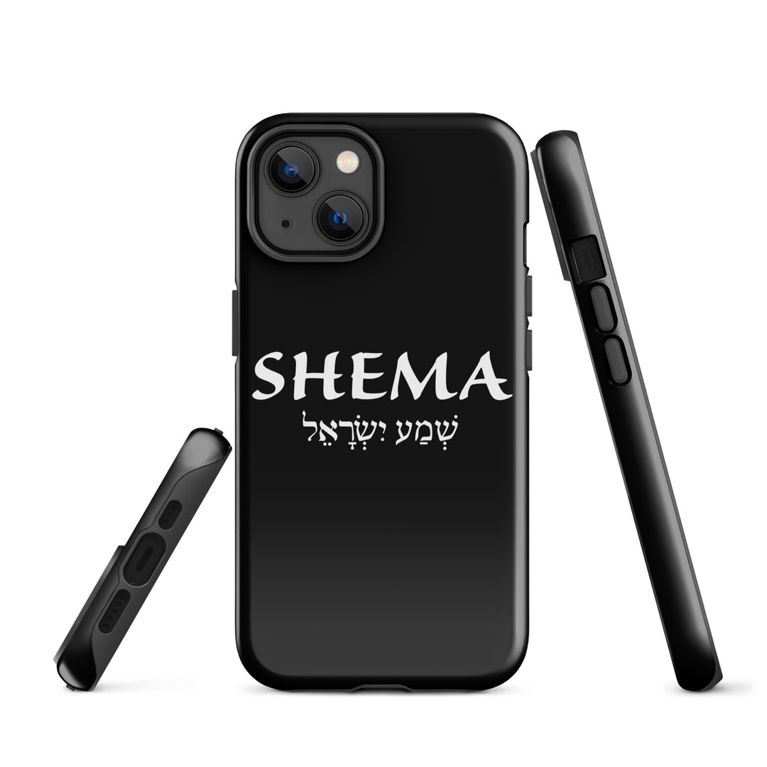 Christian Phone Case Shema Hebrew Black for iPhone® iPhone® Phone Cases   