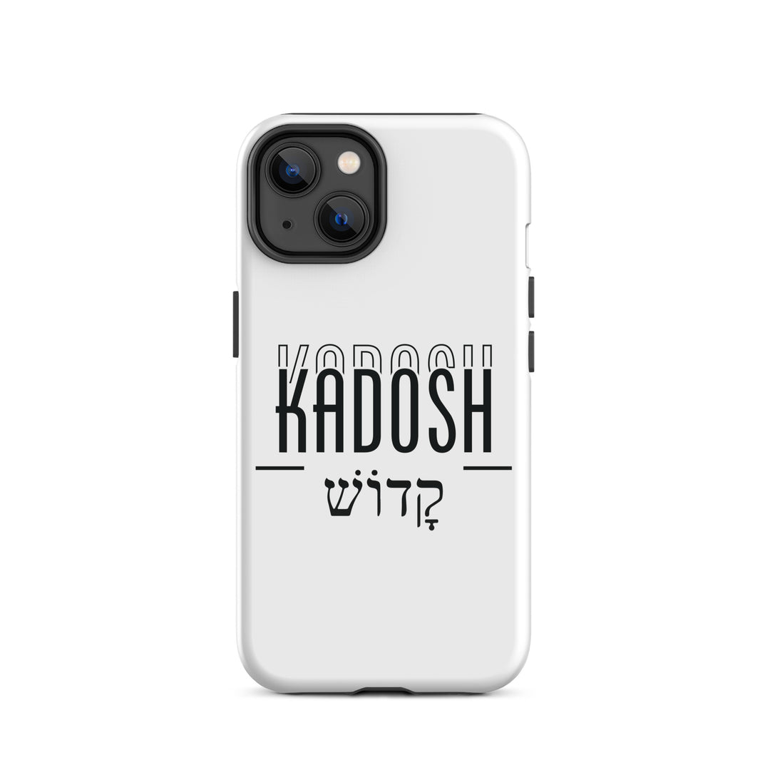 Christian Phone Case Kadosh Hebrew White for iPhone® iPhone® Phone Cases Glossy iPhone 14 