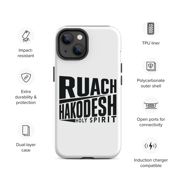 Christian Phone Case Ruach Hakodesh Holy Spirit White for iPhone® iPhone® Phone Cases   