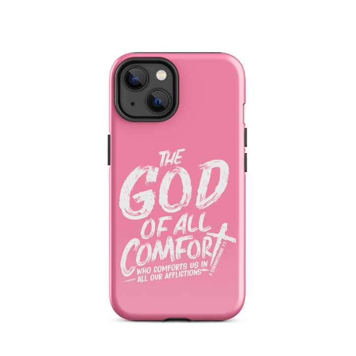 Christian Phone Case God of All Comfort Pink for iPhone® iPhone® Phone Cases Glossy iPhone 14 