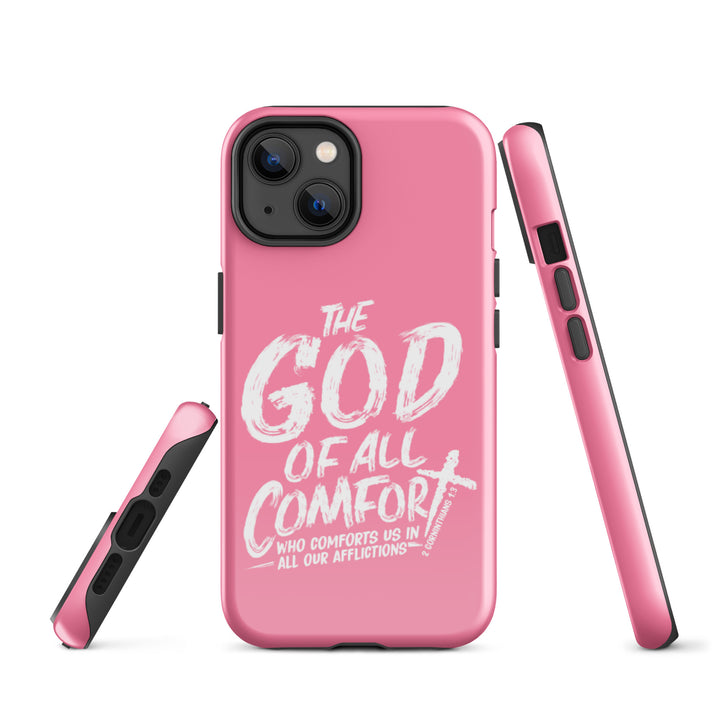 Christian Phone Case God of All Comfort Pink for iPhone® iPhone® Phone Cases   