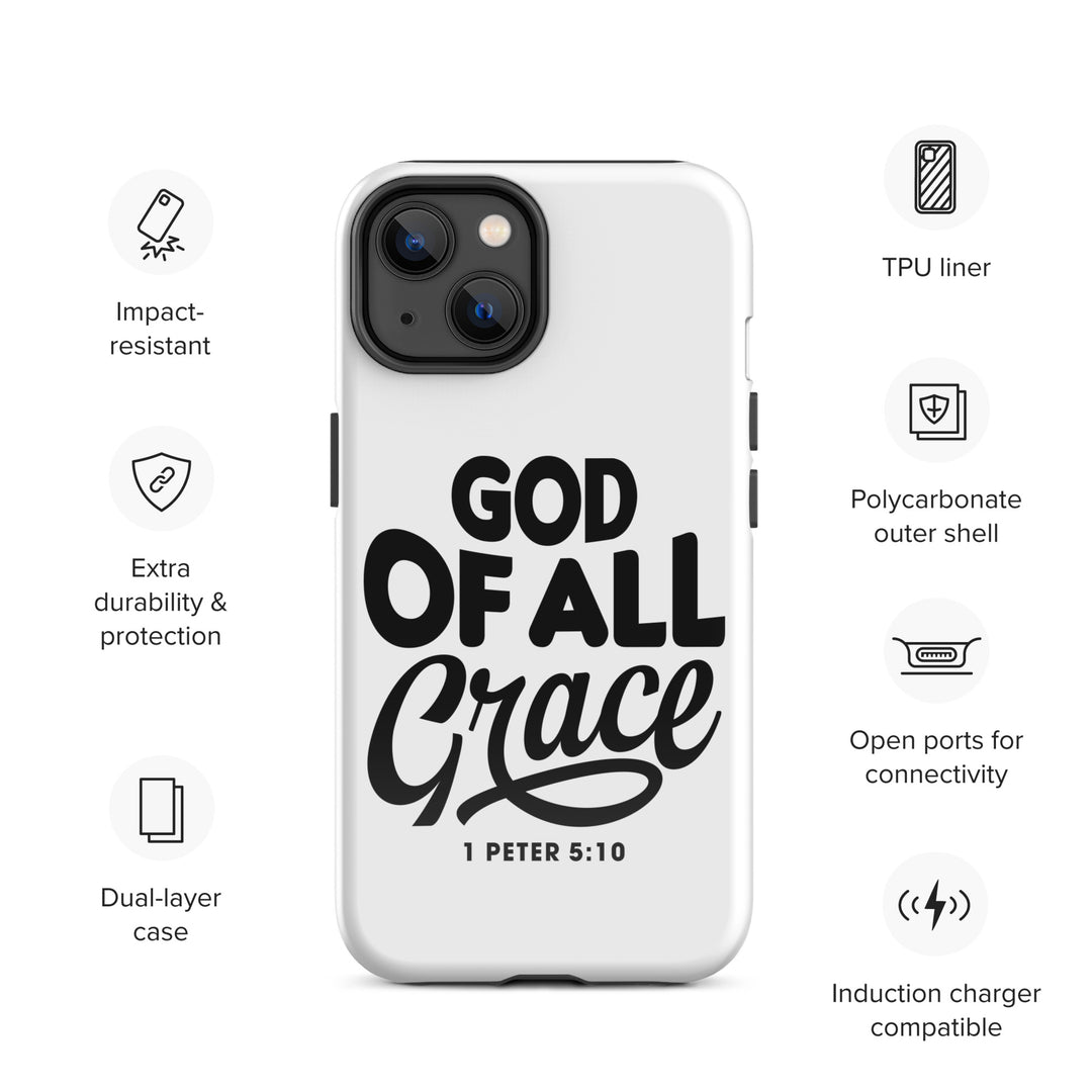 Christian Phone Case God of All Grace White for iPhone® iPhone® Phone Cases   