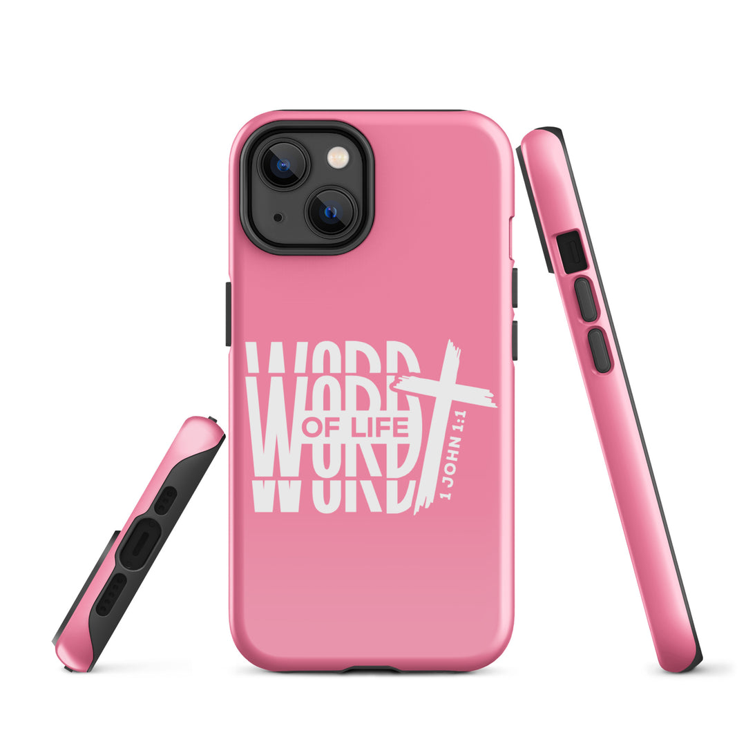 Christian Phone Case Word of Life Cross Pink for iPhone® iPhone® Phone Cases   