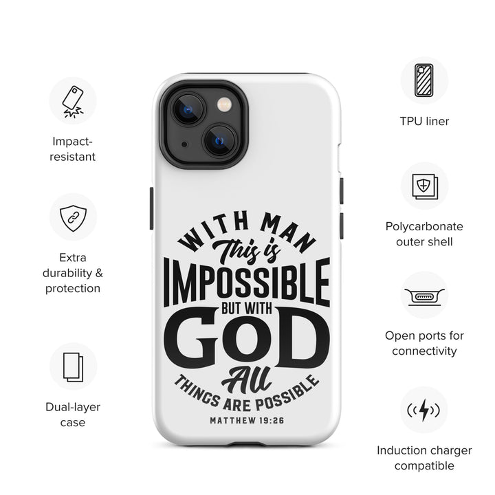 Christian Phone Case All Things Possible White for iPhone® iPhone® Phone Cases   