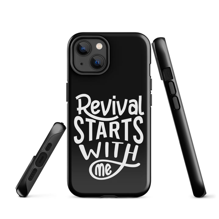 Christian Phone Case Revival Starts With Me Black for iPhone® iPhone® Phone Cases   