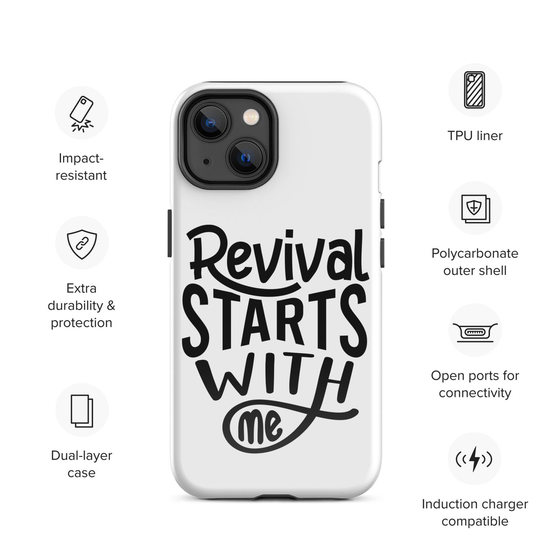 Christian Phone Case Revival Starts With Me White for iPhone® iPhone® Phone Cases   