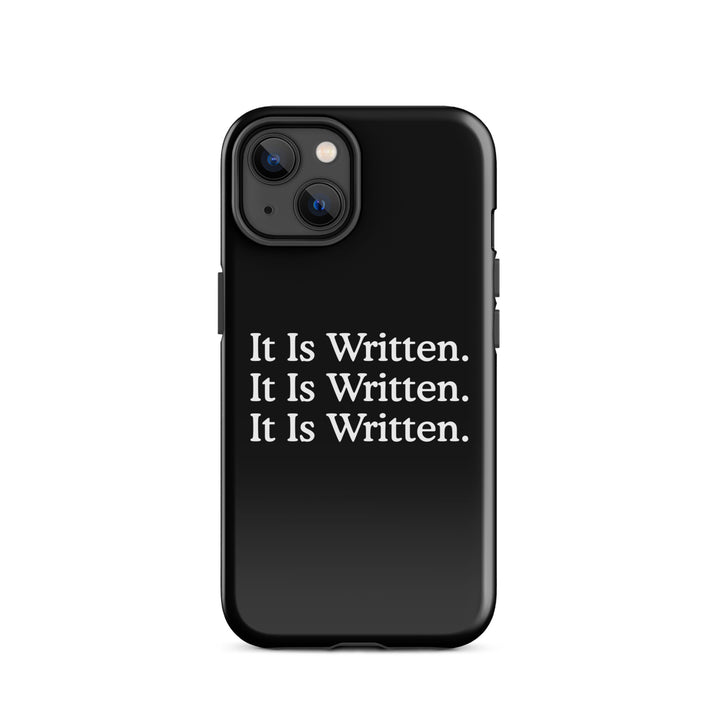 Christian Phone Case It Is Written Black for iPhone® iPhone® Phone Cases Glossy iPhone 14 