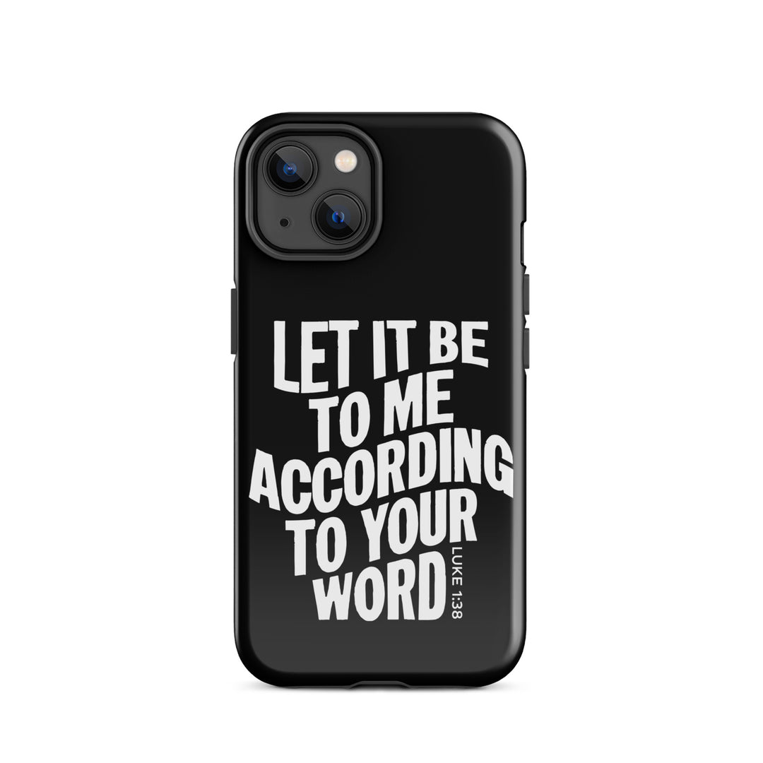 Christian Phone Case According To Your Word Black for iPhone® iPhone® Phone Cases   