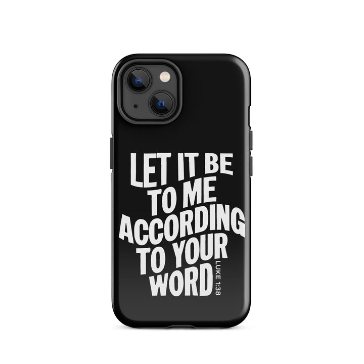 Christian Phone Case According To Your Word Black for iPhone® iPhone® Phone Cases   