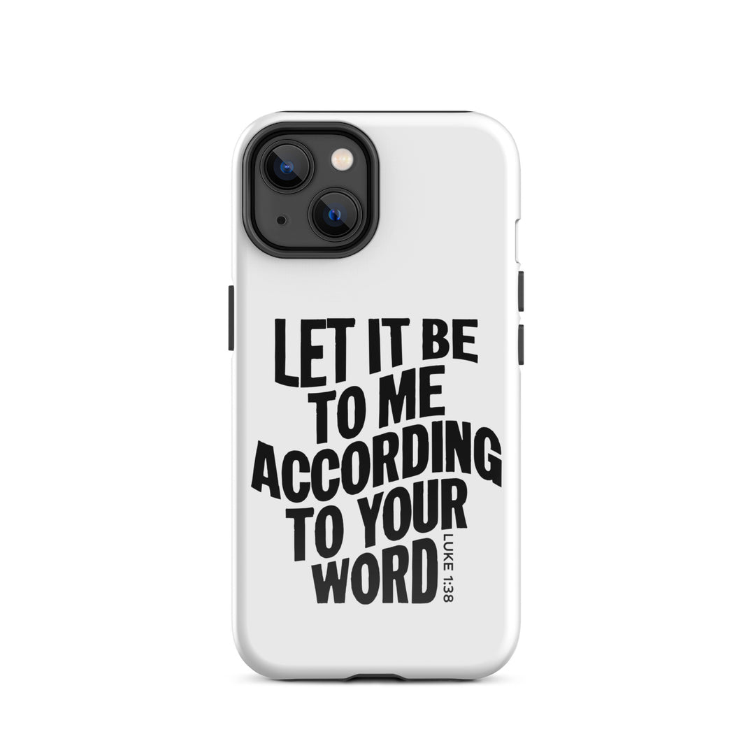 Christian Phone Case According To Your Word White for iPhone® iPhone® Phone Cases Glossy iPhone 14 