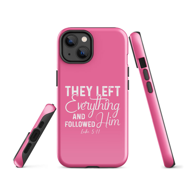 Christian Phone Case Left Everything Pink for iPhone® iPhone® Phone Cases   