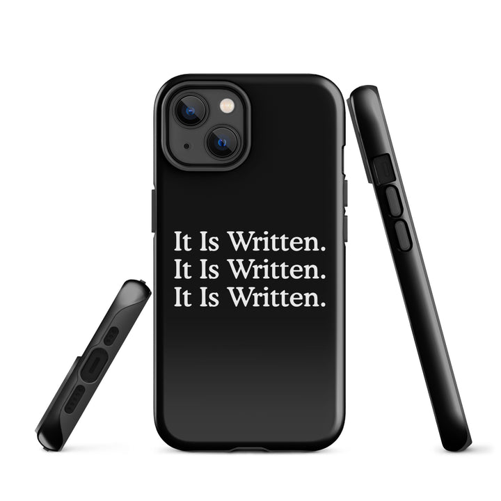 Christian Phone Case It Is Written Black for iPhone® iPhone® Phone Cases   