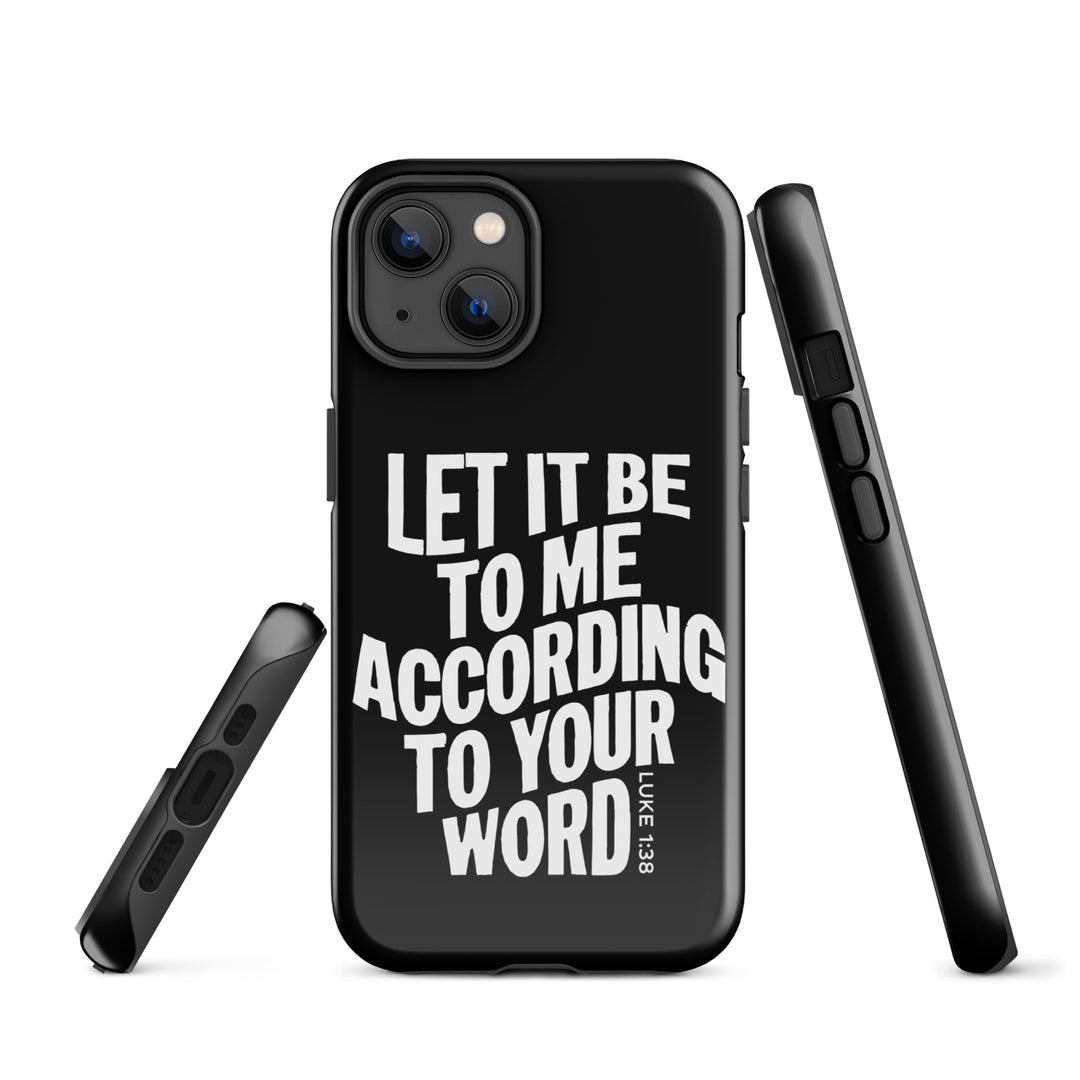 Christian Phone Case According To Your Word Black for iPhone® iPhone® Phone Cases   