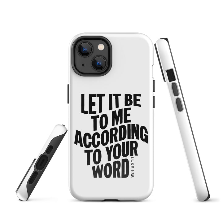 Christian Phone Case According To Your Word White for iPhone® iPhone® Phone Cases   