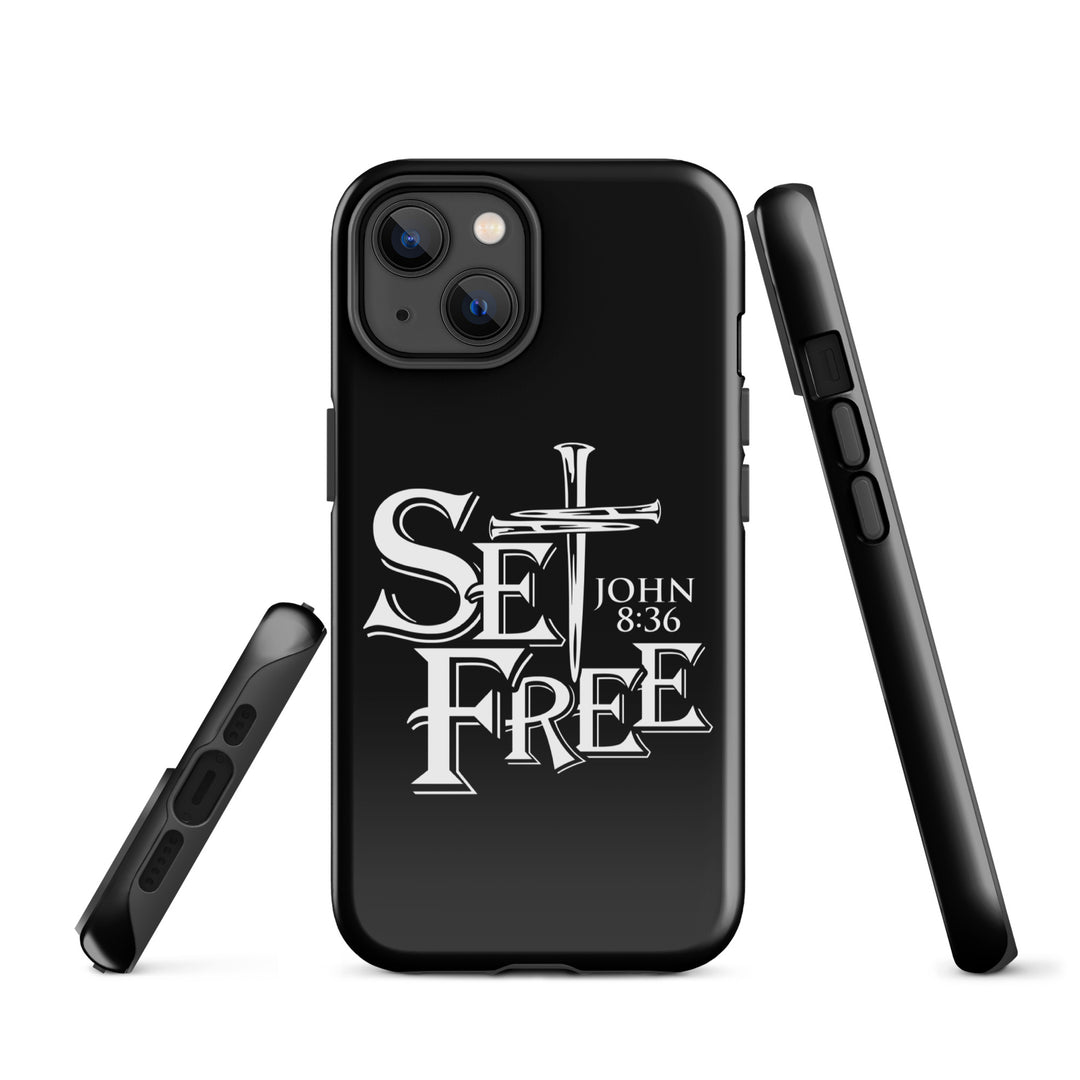 Christian Phone Case Set Free Black for iPhone® iPhone® Phone Cases   