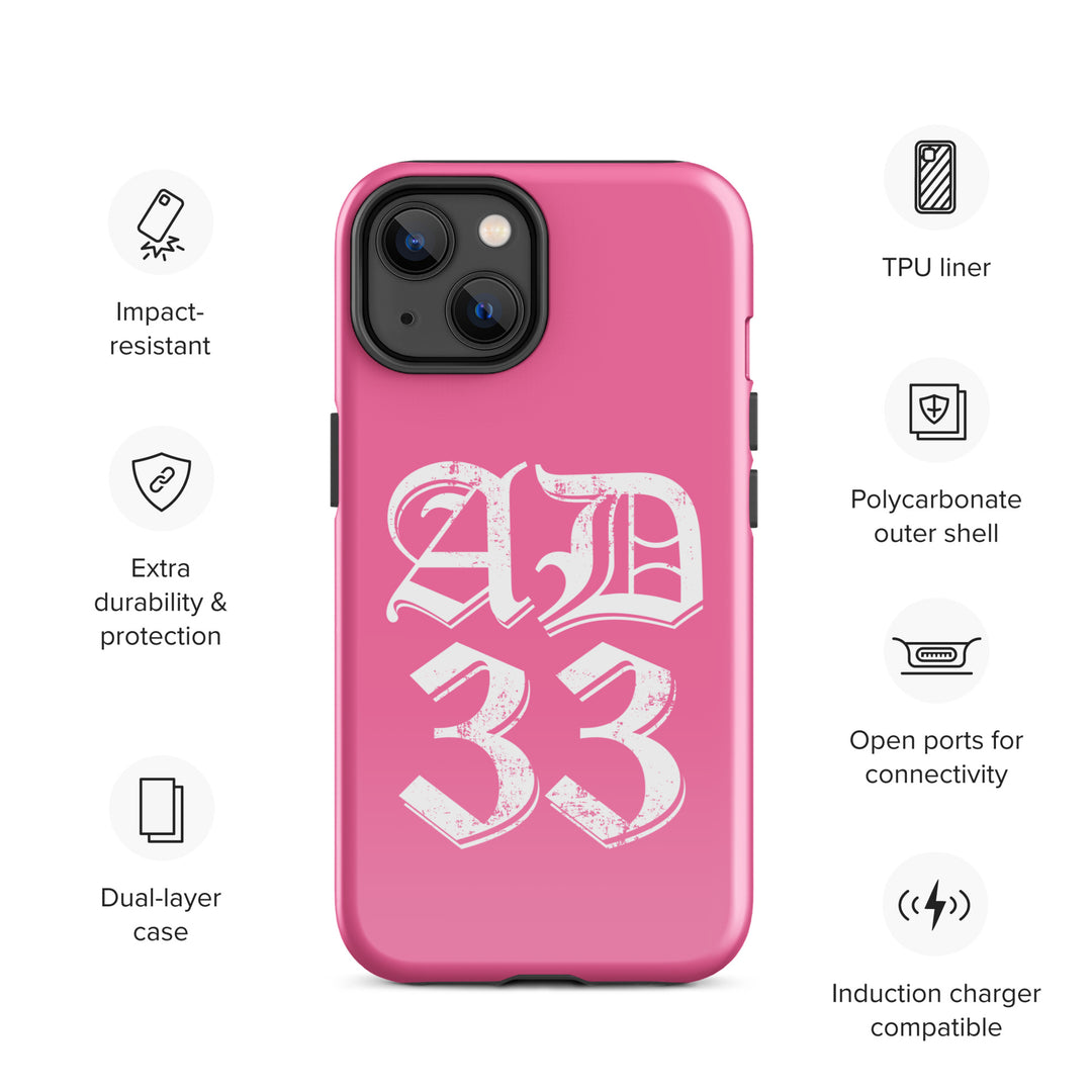 Christian Phone Case AD 33 Old English Pink for iPhone® iPhone® Phone Cases   