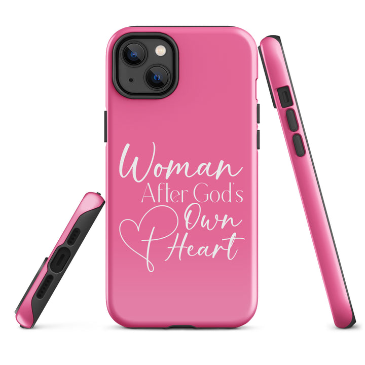 Christian Phone Case Woman After God's Heart Pink for iPhone® iPhone® Phone Cases   