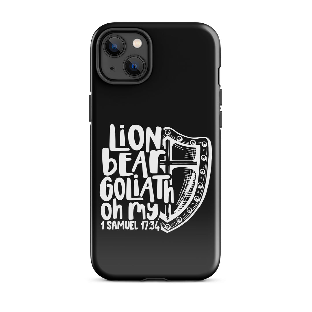 Christian Phone Case Lion Bear Goliath Oh My for iPhone® iPhone® Phone Cases Glossy iPhone 14 Plus 