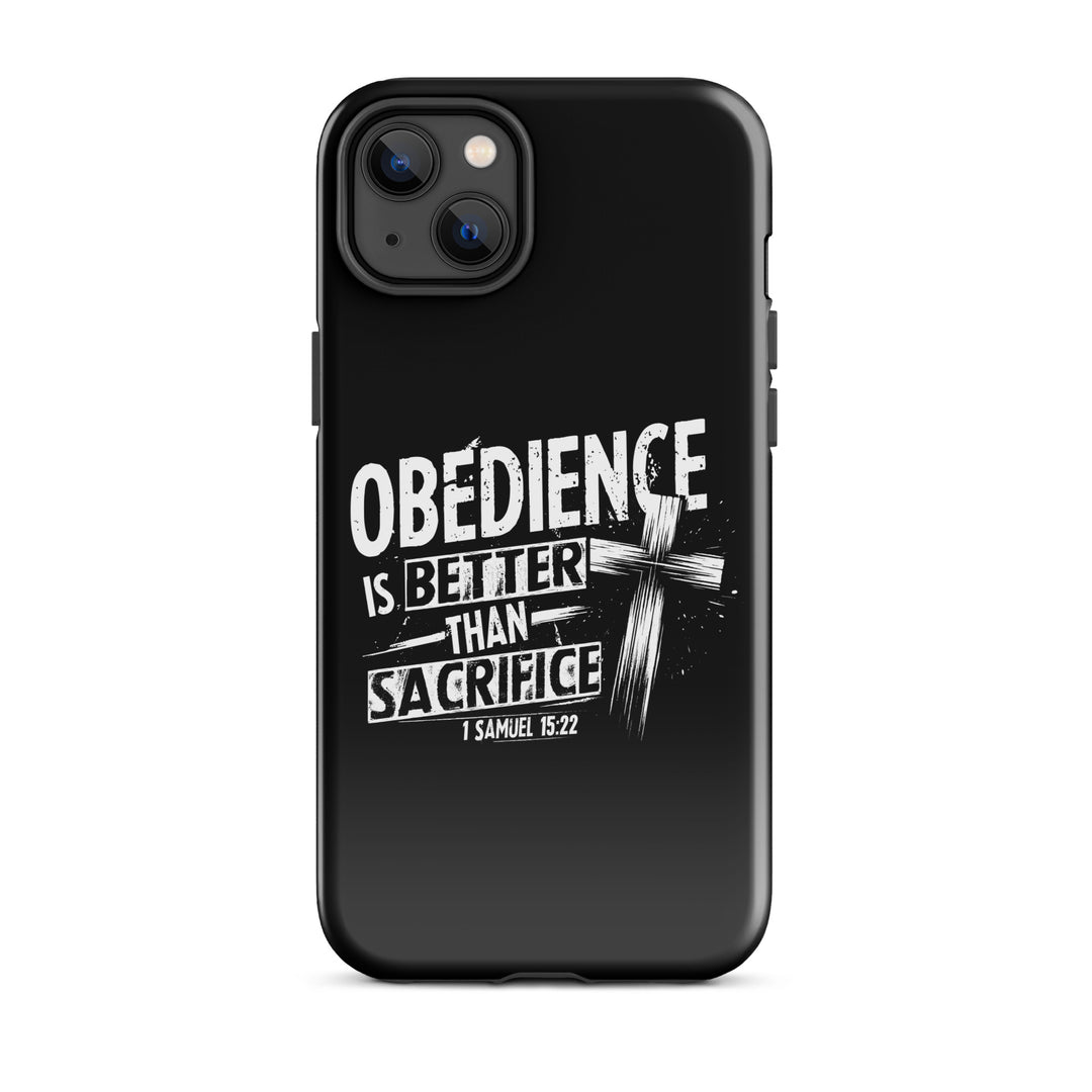 Christian Phone Case Obedience Is Better for iPhone® iPhone® Phone Cases Glossy iPhone 14 Plus 