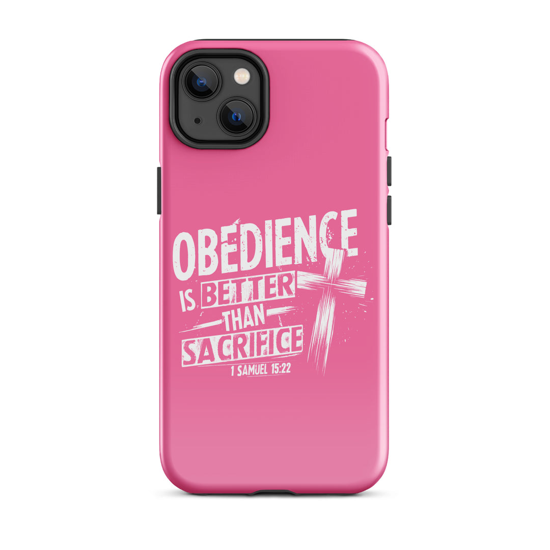 Christian Phone Case Obedience IS Better for iPhone® iPhone® Phone Cases Glossy iPhone 14 Plus 