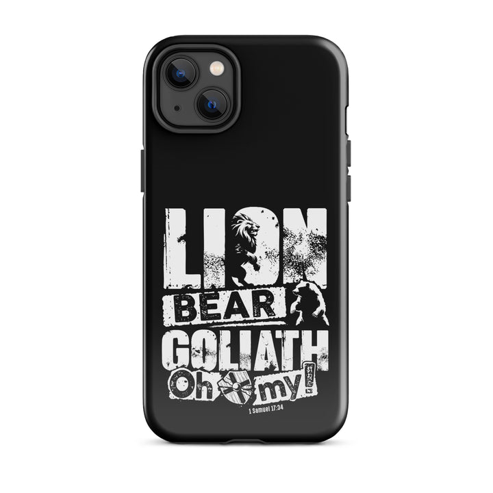 Christian Phone Case Lion Bear Goliath for iPhone® iPhone® Phone Cases Glossy iPhone 14 Plus 