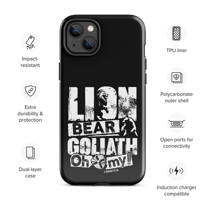 Christian Phone Case Lion Bear Goliath for iPhone® iPhone® Phone Cases   