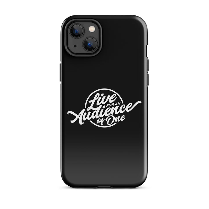 Christian Phone Case Audience of One Black for iPhone® iPhone® Phone Cases Glossy iPhone 14 Plus 