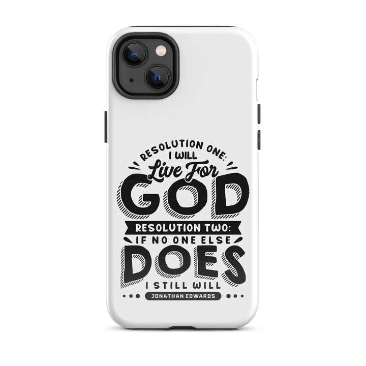 Christian Phone Case Live For God White for iPhone® iPhone® Phone Cases Glossy iPhone 14 Plus 