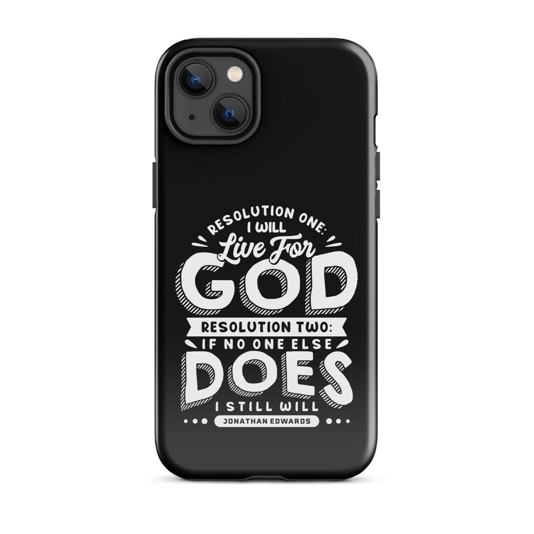 Christian Phone Case Live For God Black for iPhone® iPhone® Phone Cases Glossy iPhone 14 Plus 