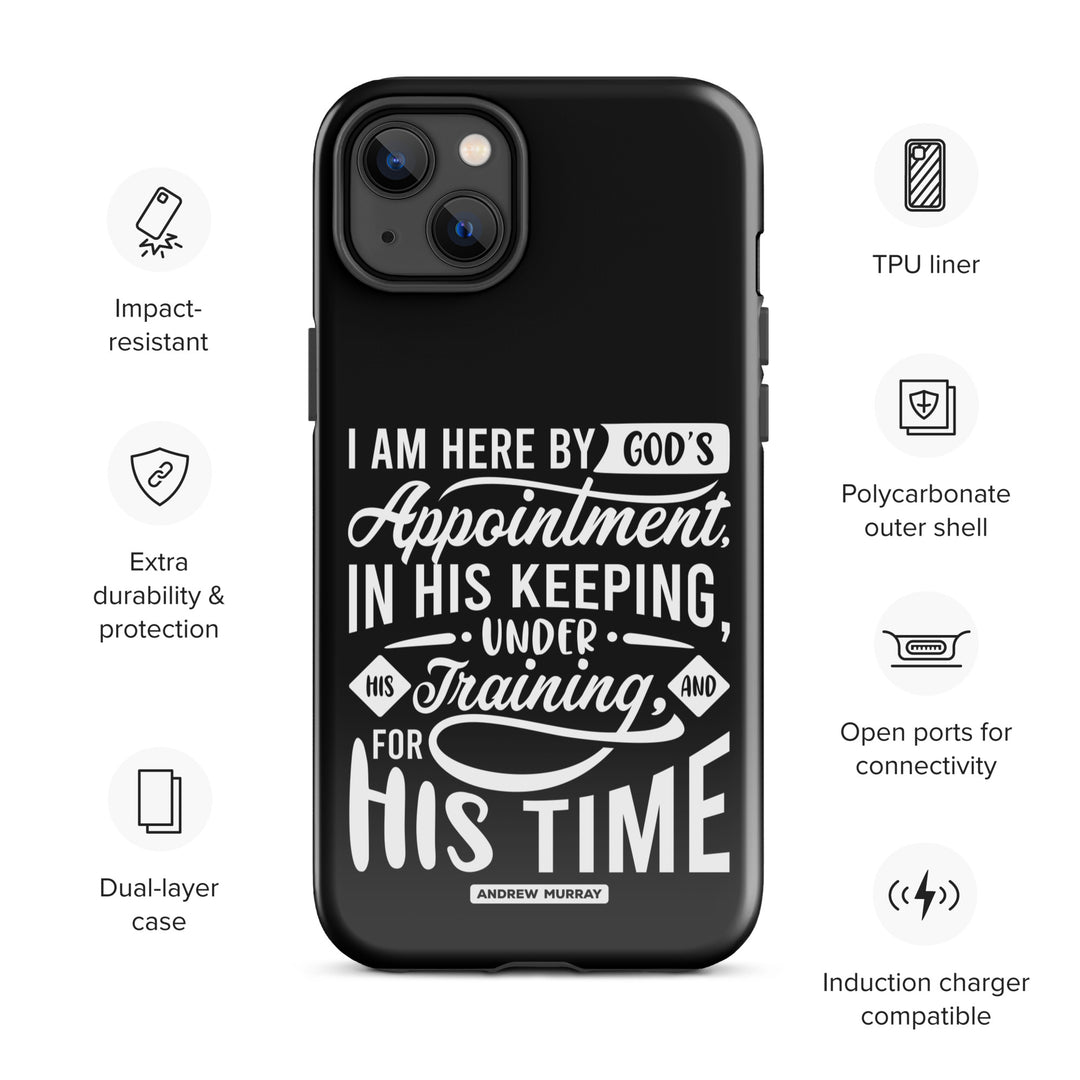 Christian Phone Case His Time Black for iPhone® iPhone® Phone Cases   