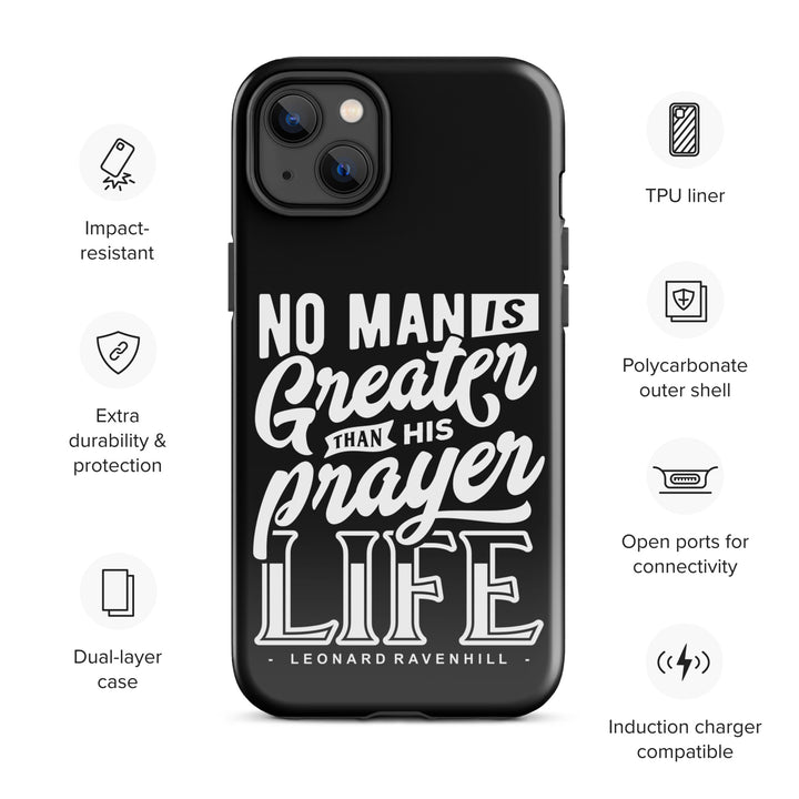 Christian Phone Case Prayer Life Black for iPhone® iPhone® Phone Cases   