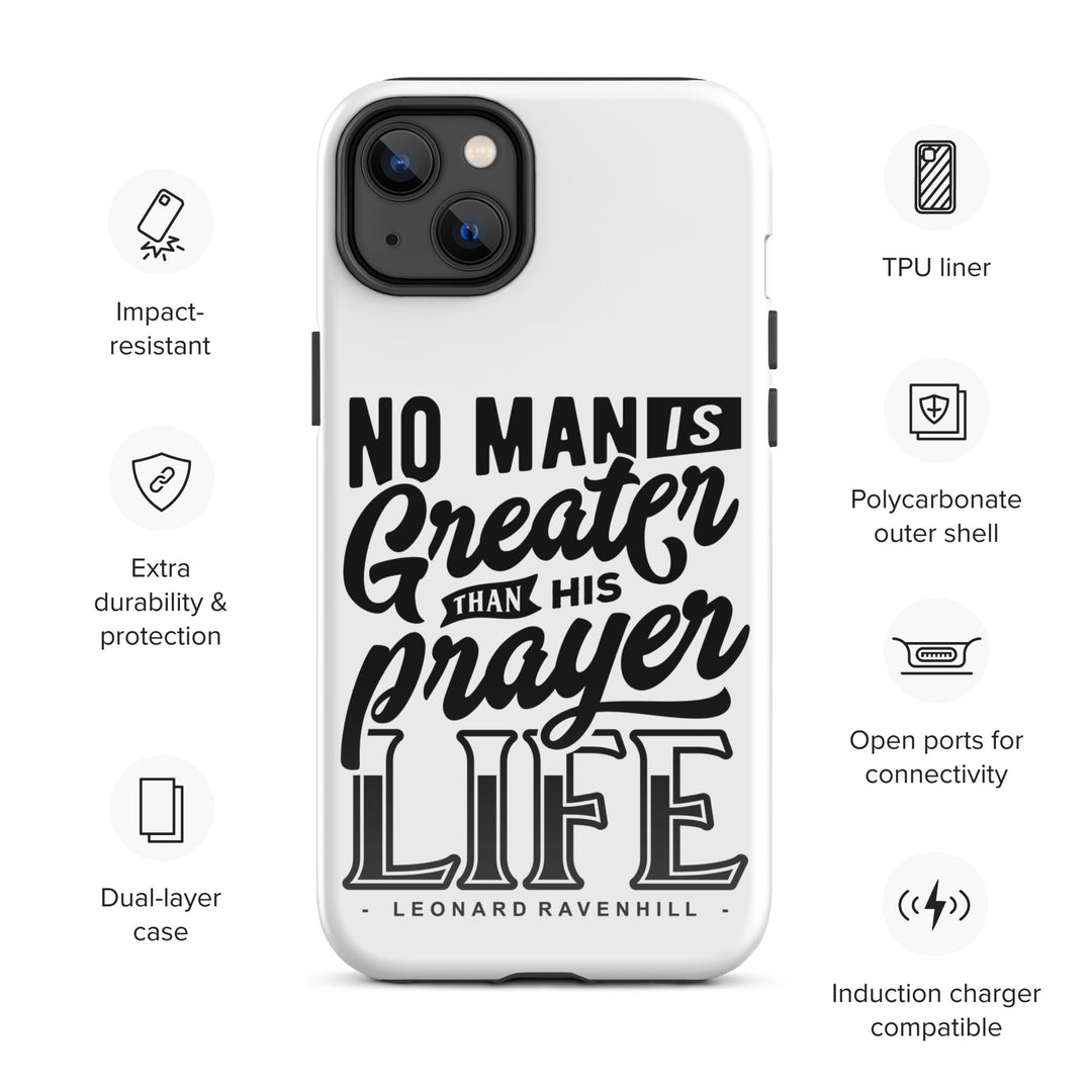 Christian Phone Case Prayer Life White for iPhone® iPhone® Phone Cases   