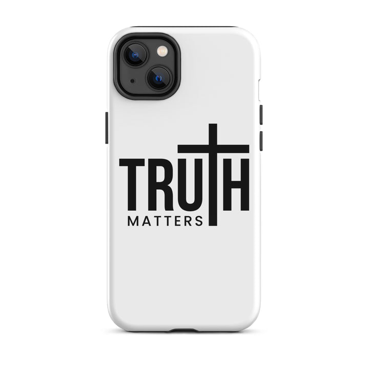 Christian Phone Case Truth Matters White for iPhone® iPhone® Phone Cases Glossy iPhone 14 Plus 