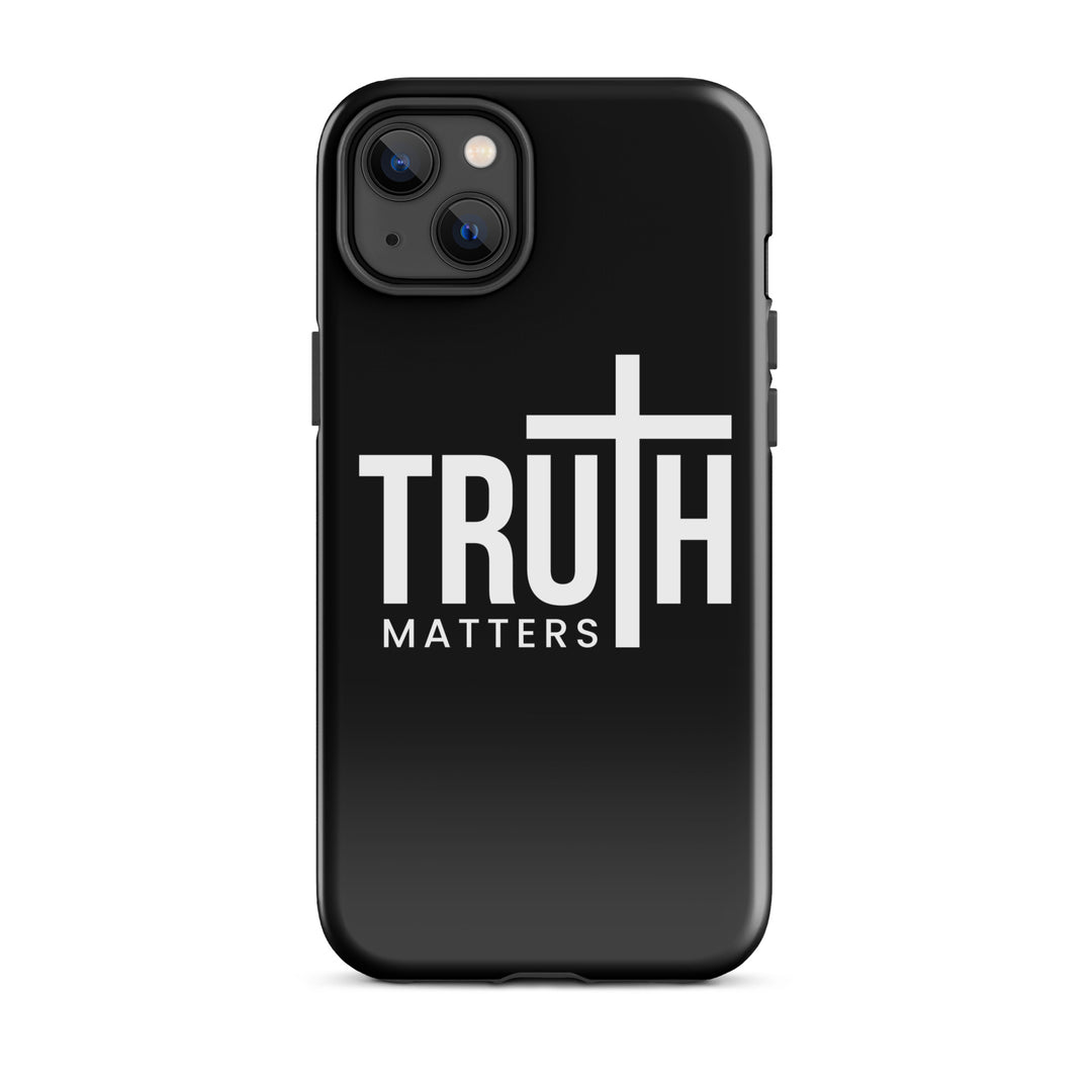 Christian Phone Case Truth Matters Black for iPhone® iPhone® Phone Cases Glossy iPhone 14 Plus 