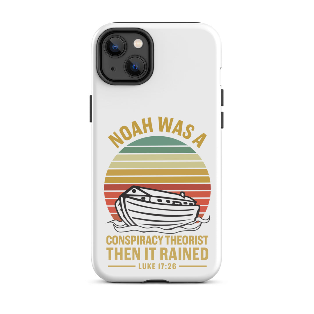 Christian Phone Case Noah Conspiracy White for iPhone® iPhone® Phone Cases Glossy iPhone 14 Plus 