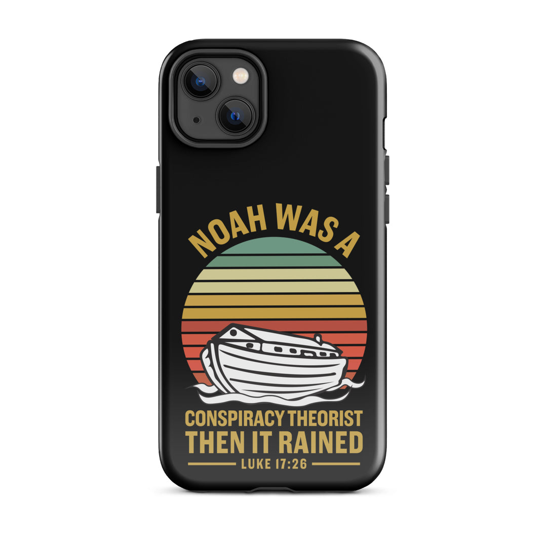 Christian Phone Case Noah Conspiracy Black for iPhone® iPhone® Phone Cases Glossy iPhone 14 Plus 