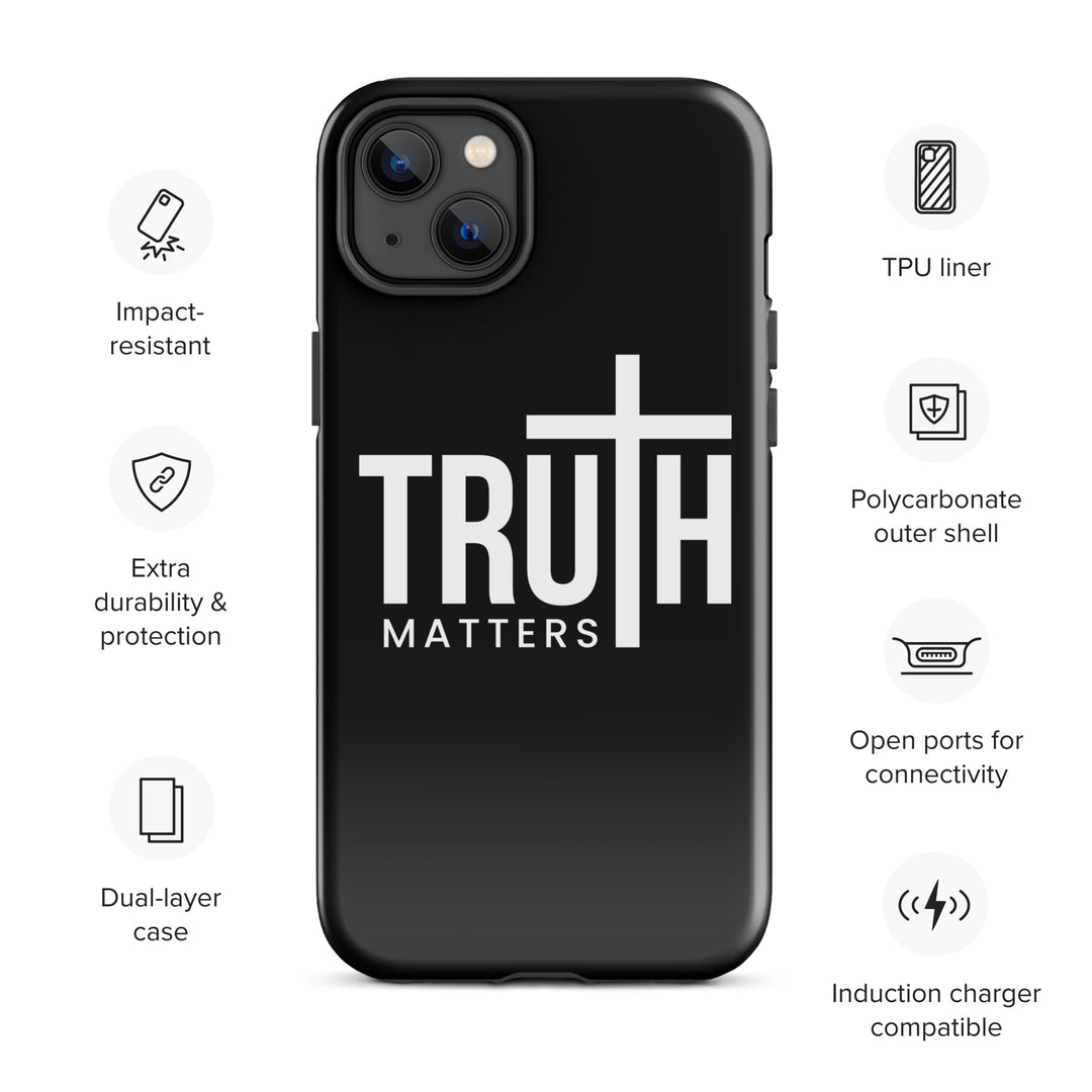 Christian Phone Case Truth Matters Black for iPhone® iPhone® Phone Cases   